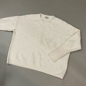 Cream Soft Crew Sweater NWOT